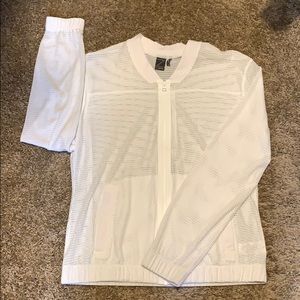 Zella white mesh sport jacket